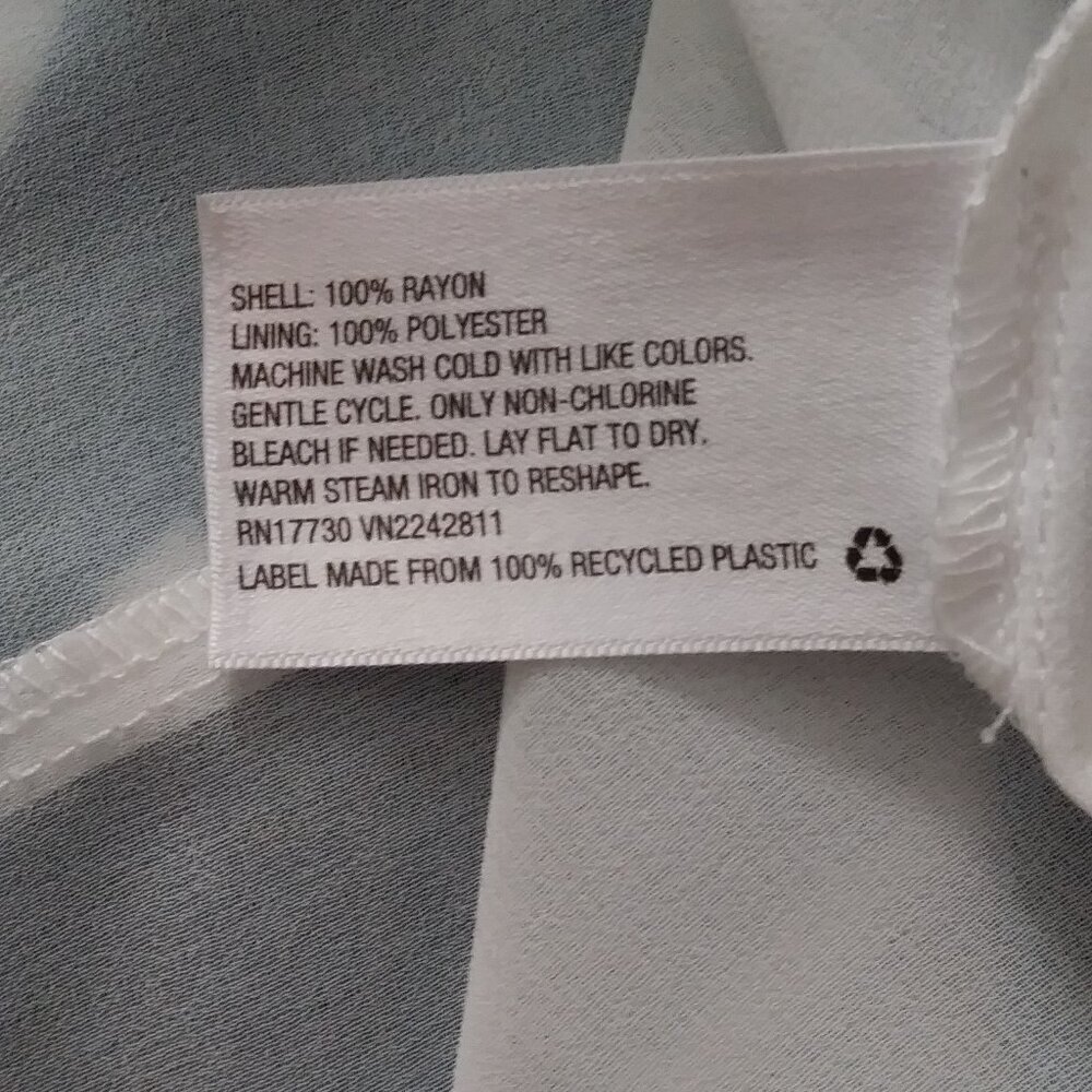 AVA and VIV Royal Blue Flowered Blouse | Blue and White Floral Shirt | Size X - Picture 10 of 12